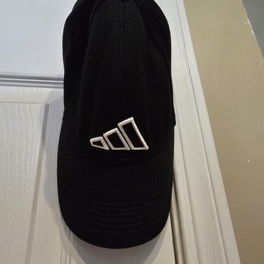 adidas Black Cap with White Logo
